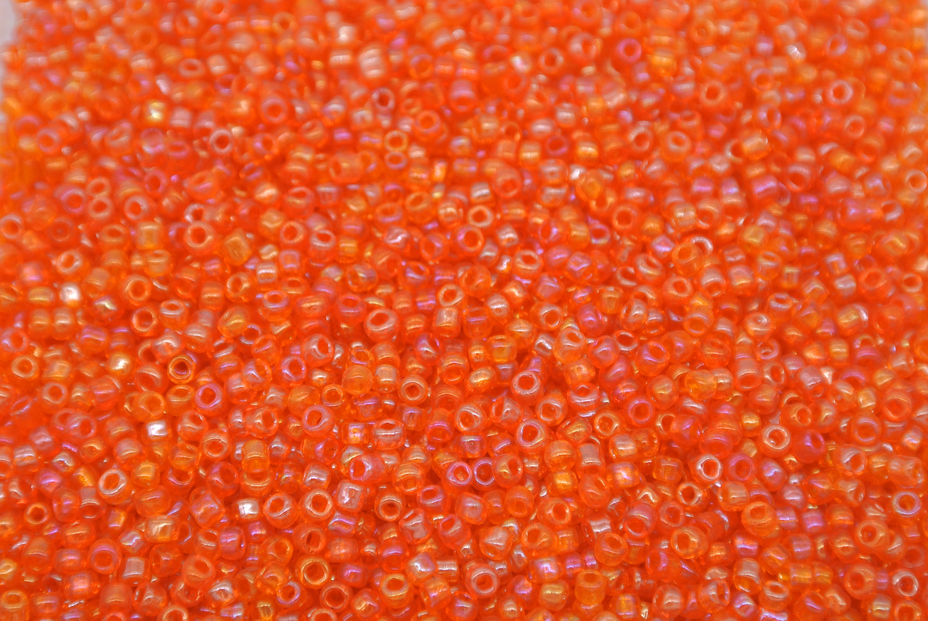 Seed Beads -11/0 size #30 Metal Orange 1/6Pound - Click Image to Close